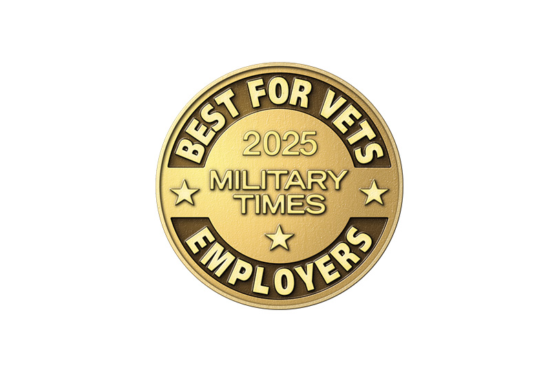 2025 best for vets employers badge by military times