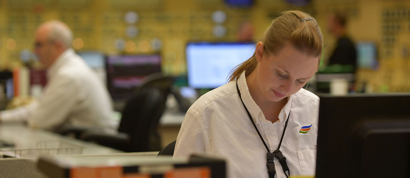 Woman doing work on computer
