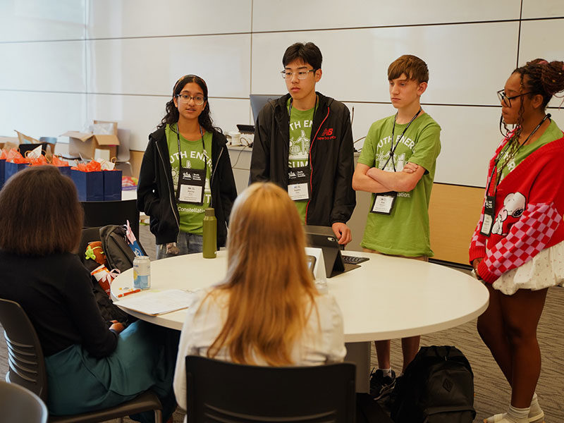 Students participating in the youth energy summit