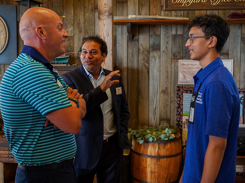 Students participating in the youth energy summit