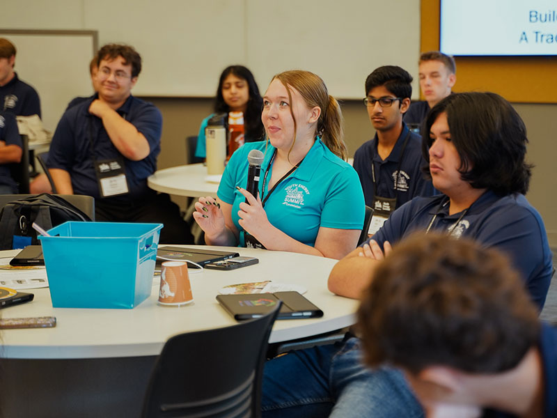 Students participating in the youth energy summit