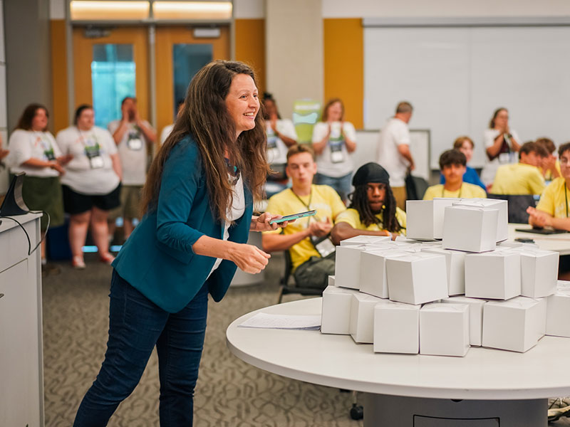 Students participating in the youth energy summit